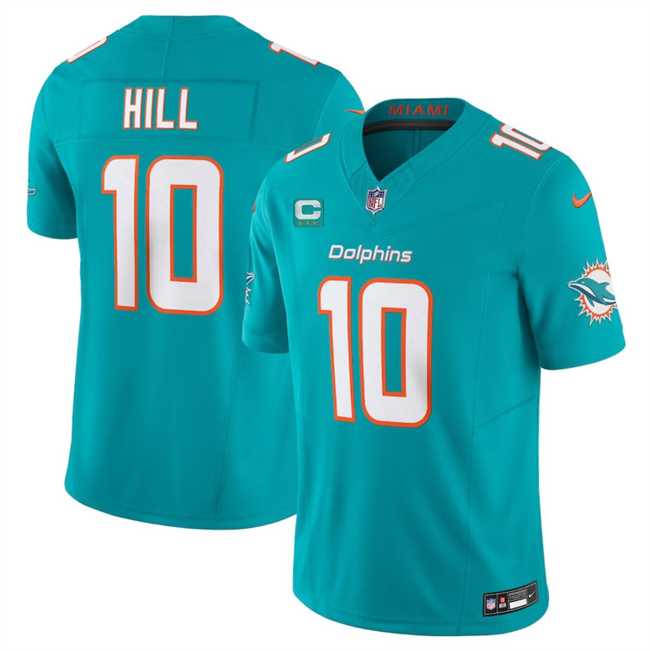 Men & Women & Youth Miami Dolphins #10 Tyreek Hill Aqua F.U.S.E With 3-Star C Patch Vapor Limited Stitched Jersey